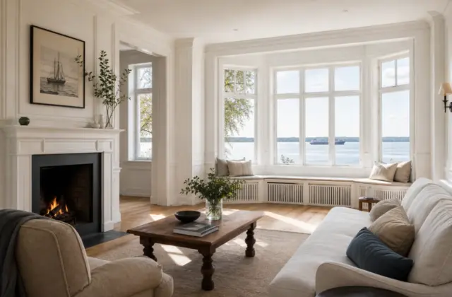 Kapitänshaus an der Elbe in Othmarschen, Hamburg