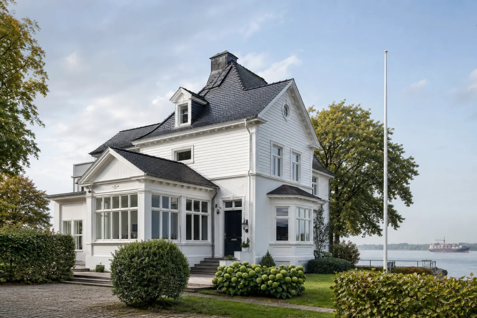 Kapitänshaus an der Elbe