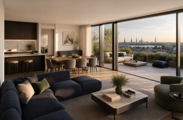 Penthouse über den Dächern in Rotherbaum, Hamburg